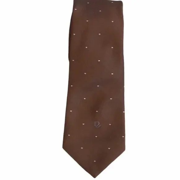 Christian Dior Vintage Tie Brown - Picture 6 of 6
